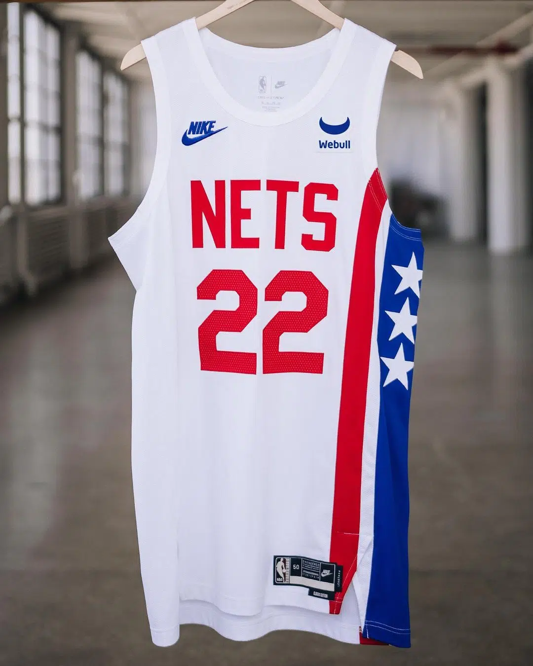 maillot Classic des nets stars and stripes dr j