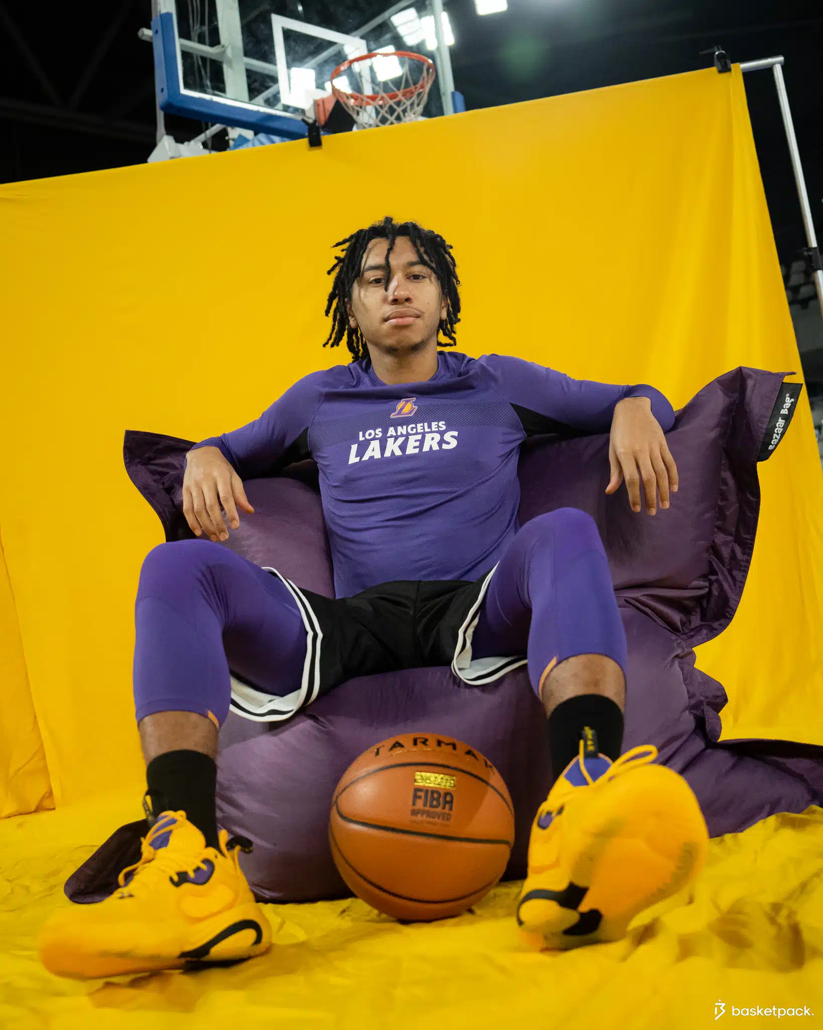 tarmak se900 nba 2022 lakers edition limitee shooting basketpack