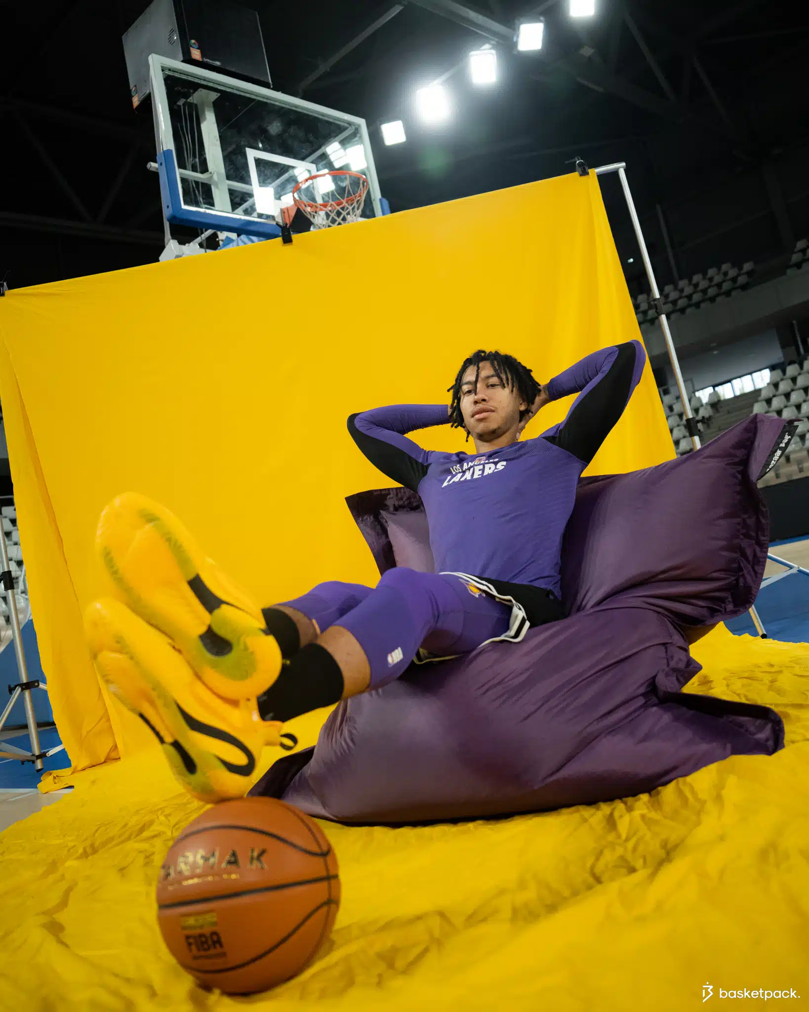 tarmak se900 nba 2022 lakers edition limitee shooting basketpack