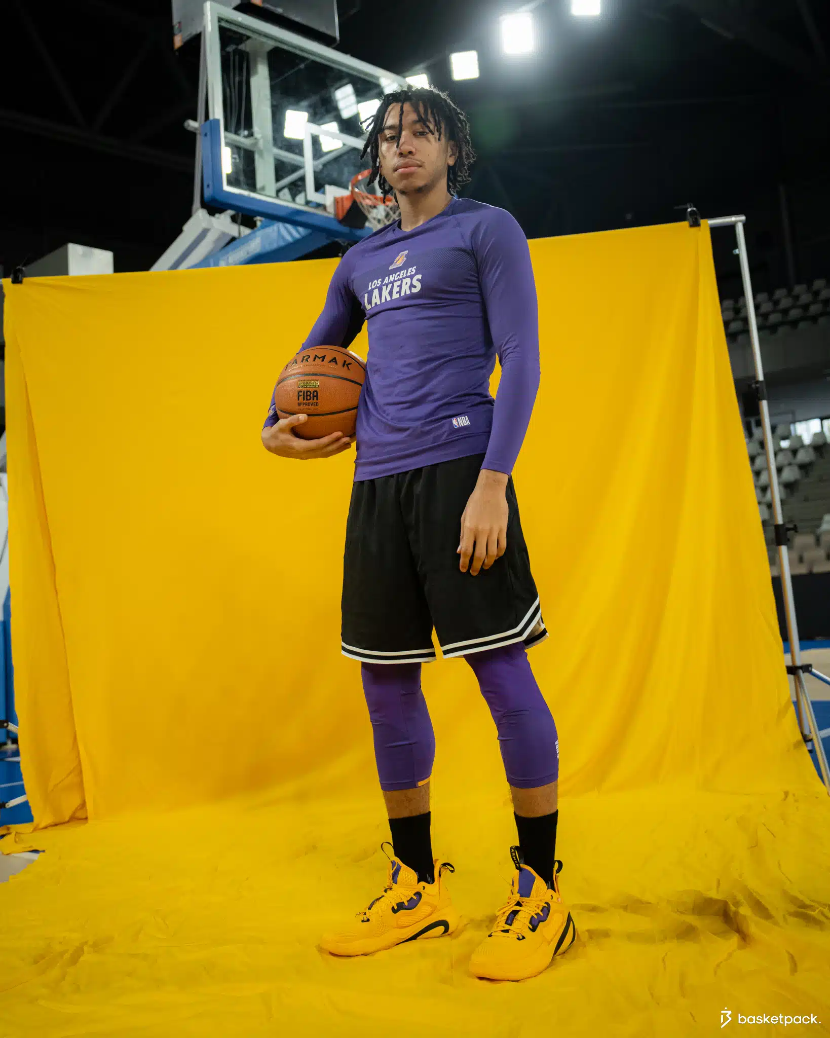 tarmak se900 nba 2022 lakers edition limitee shooting basketpack