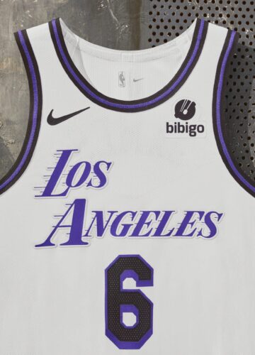 Image de l'article Maillot City Edition 2022-2023 des Los Angeles Lakers : la simplicité