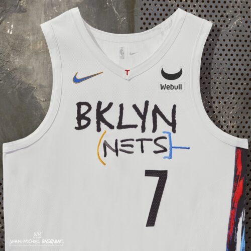 Image de l'article Maillot City Edition 2022-2023 des Brooklyn Nets : le retour de Basquiat !
