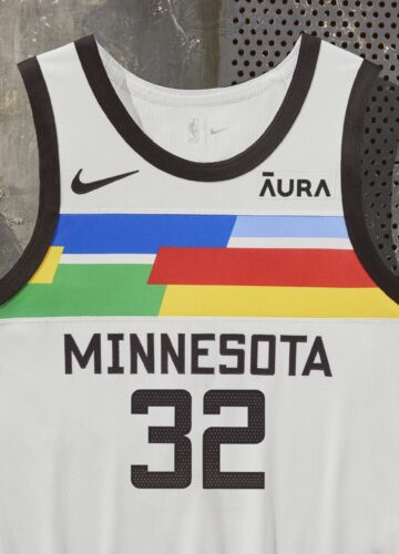 Image de l'article Maillot City Edition 2022-2023 des Timberwolves : Minnesota à l'honneur !