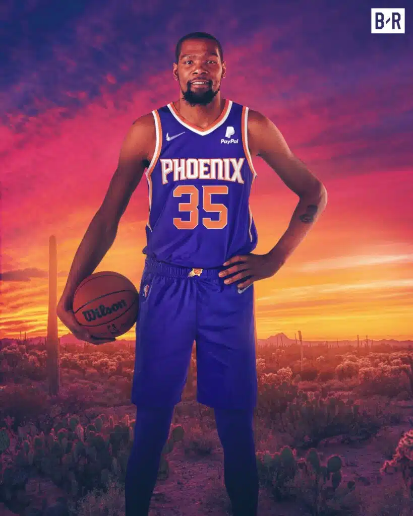 maillot kevin durant phoenix suns numero 35