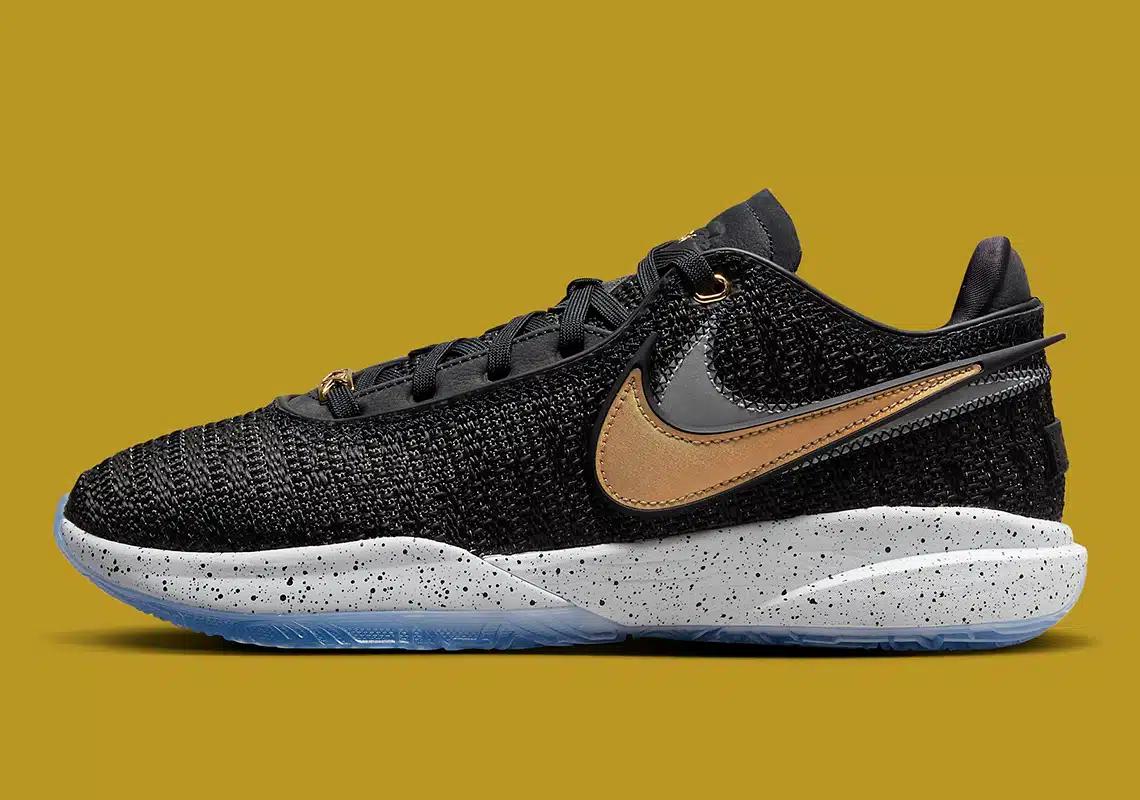 nike lebron 20 black metallic gold