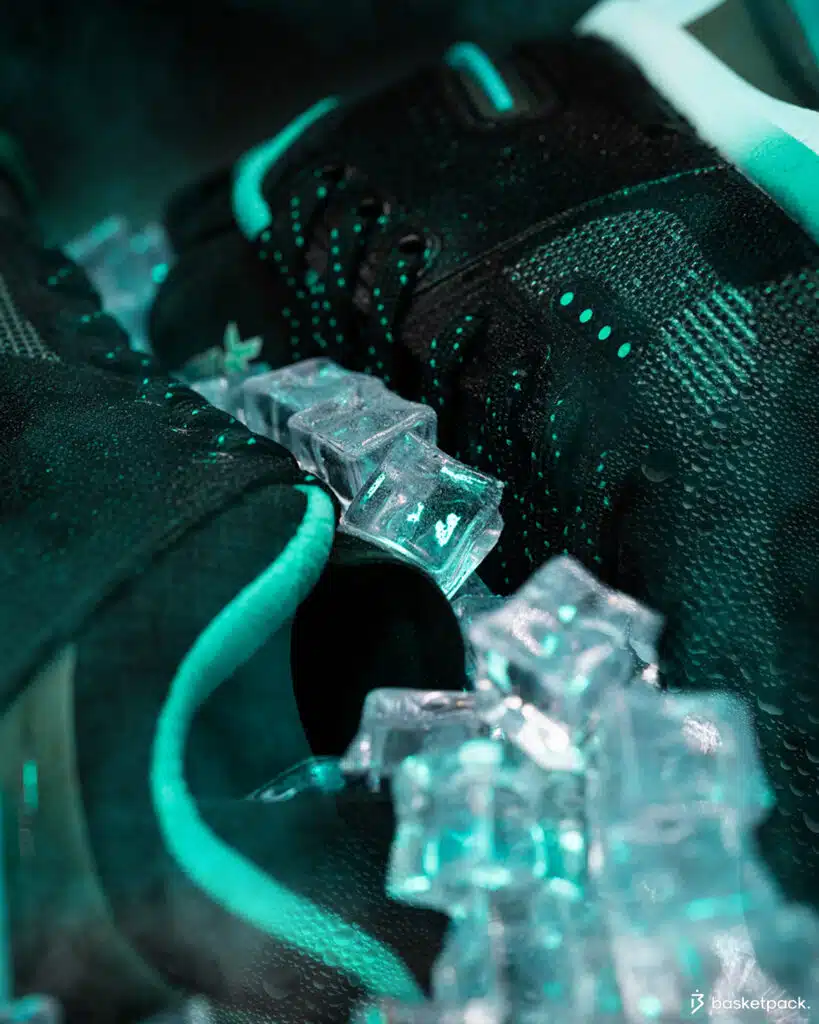 peak flash 4 black blue shooting basketpack glace ice