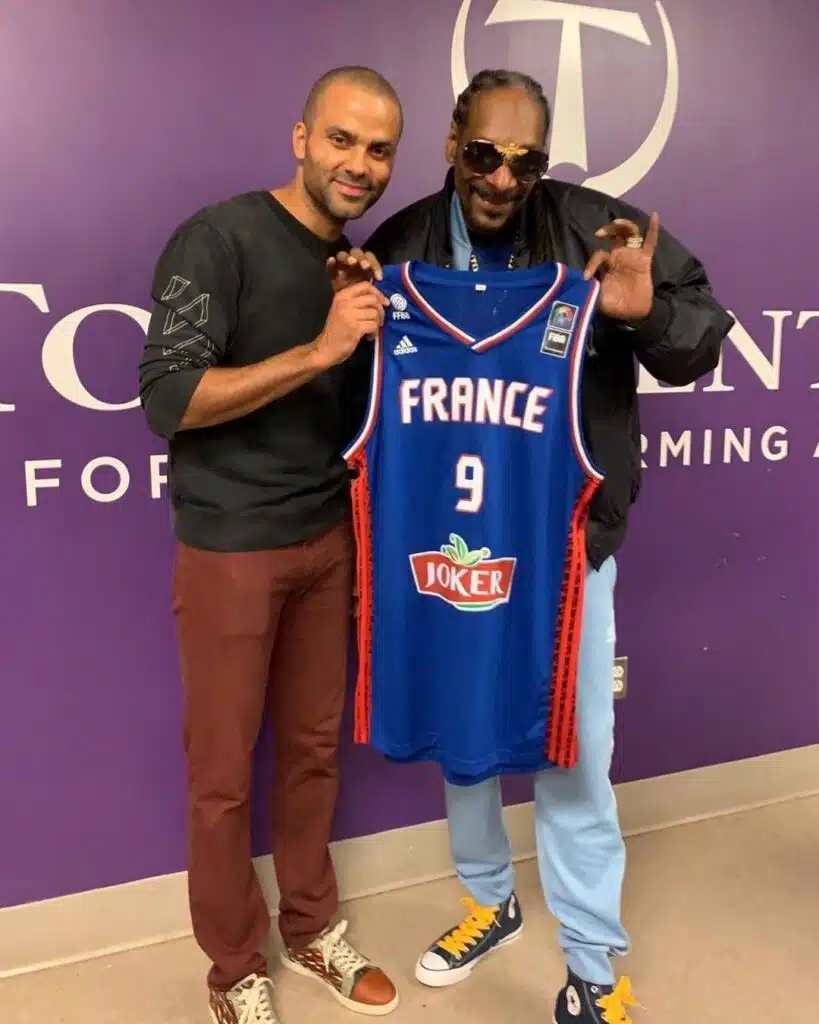 maillot 9 tony parker retirer equipe de france ffbb