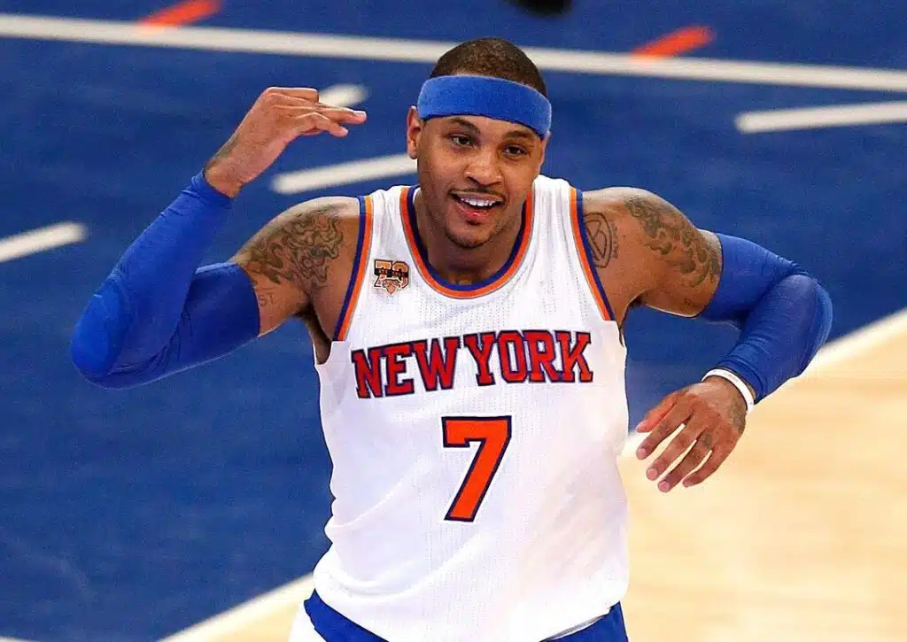 retraite carmelo anthony maillot knicks