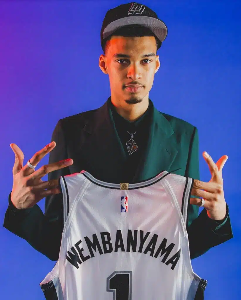 contrat chaussure top prospect nba draft 2023 victor wembanyama