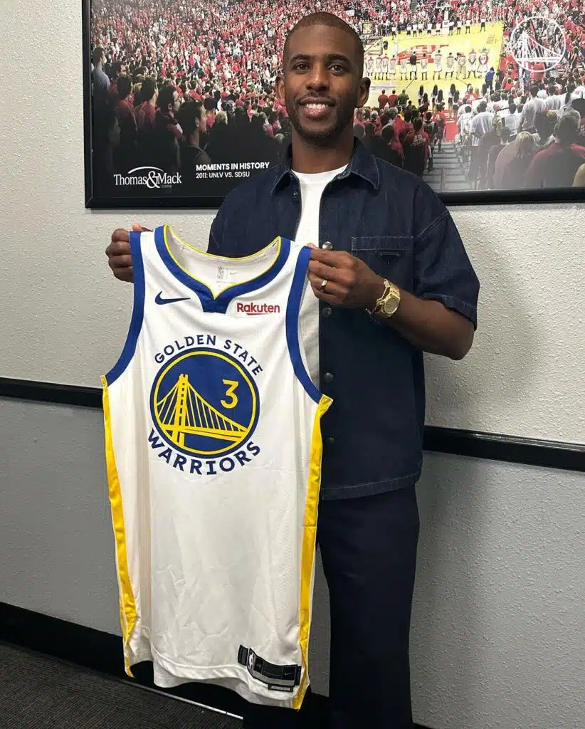 maillot chris paul golden state warriors