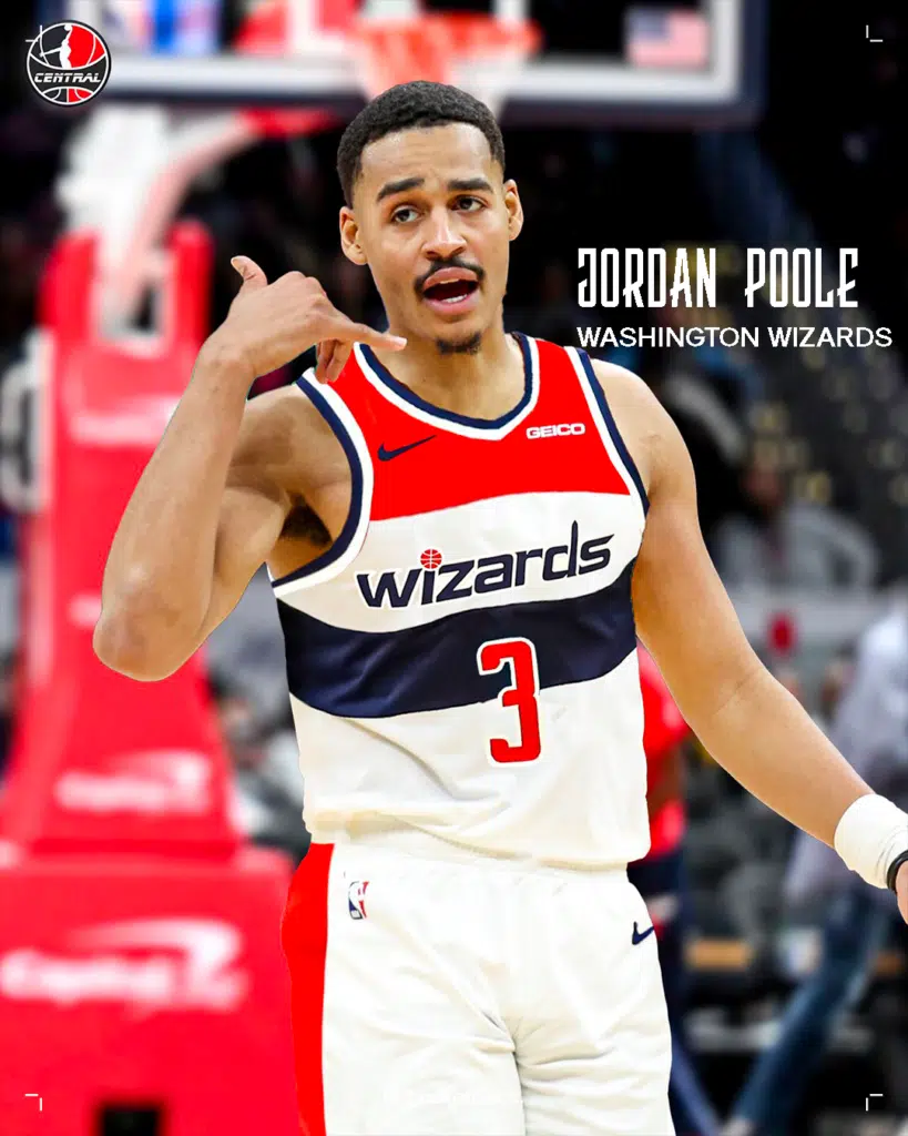 maillot jordan poole washington wizards