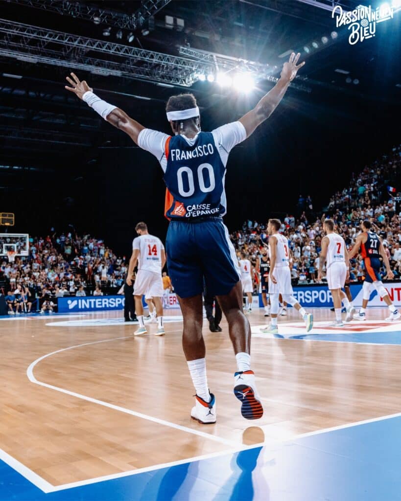 maillot equipe france basketball deux numeros O