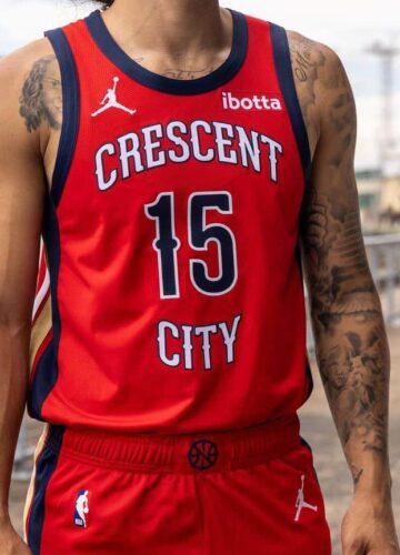 Image de l'article Maillot Statement 2023-2024 des Pelicans : le Crescent City !