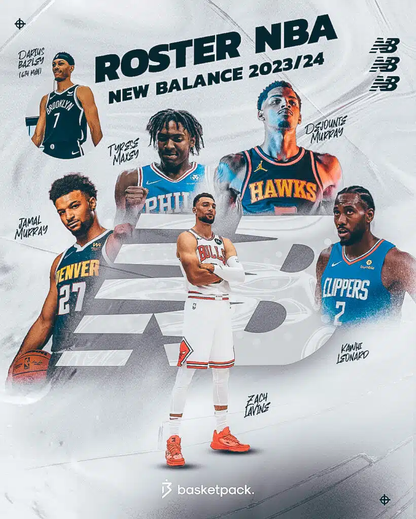 5 majeur new balance nba 2023 2024 roster