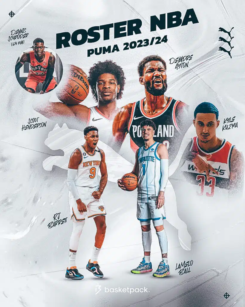 5 majeur puma nba 2023 2024 roster