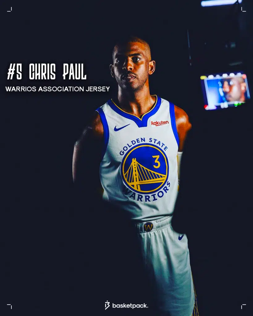 nouveau maillot nba chris paul warriors