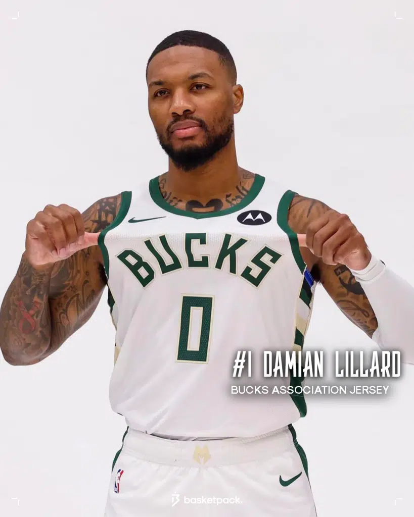 nouveau maillot damian lillard bucks