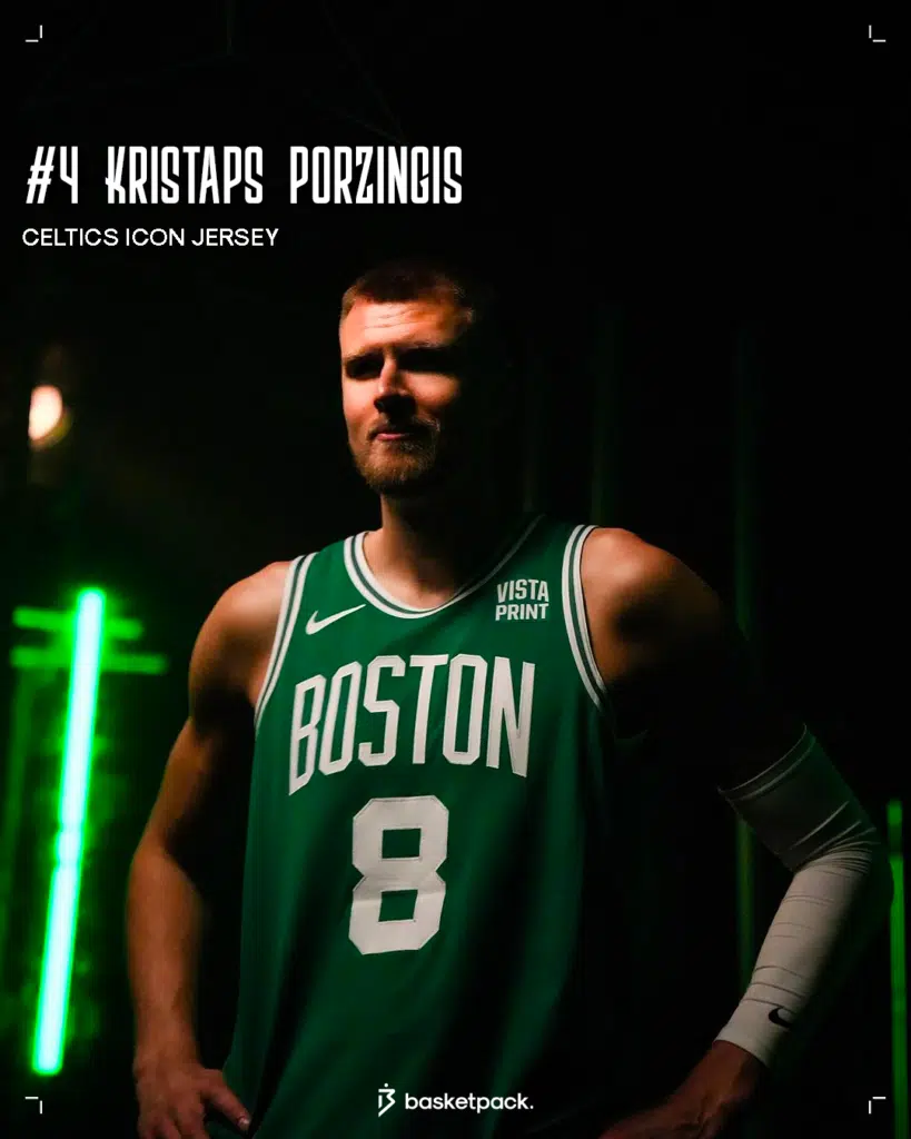nouveau maillot kristaps porzingins celtics