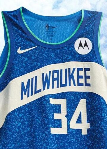 Image de l'article Maillot City Edition 2023-2024 des Milwaukee Bucks