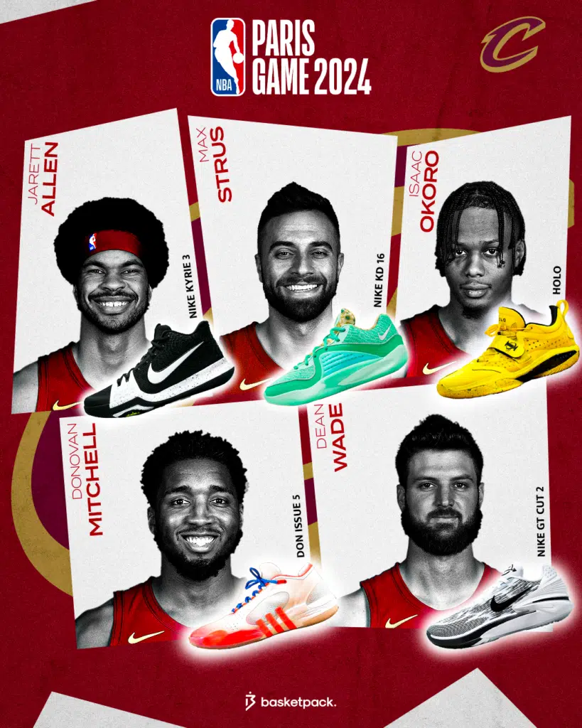 cleveland cavaliers chaussures nba paris game 2024