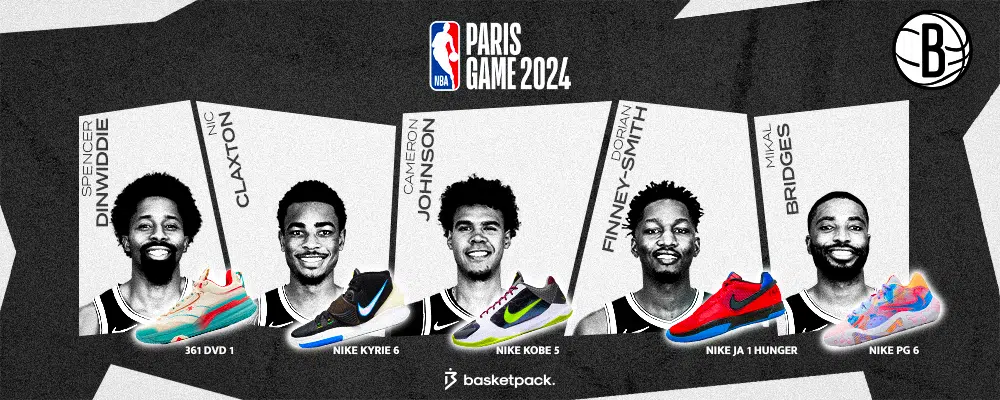 brooklyn nets chaussures nba paris game 2024