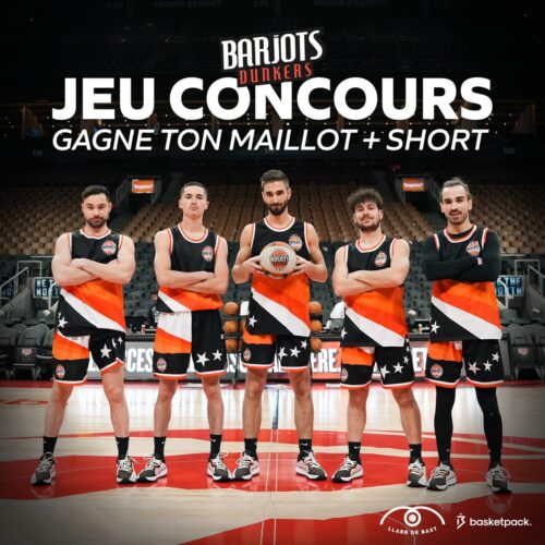Image de l'article Jeu concours : on t'offre un maillot des Barjots Dunkers