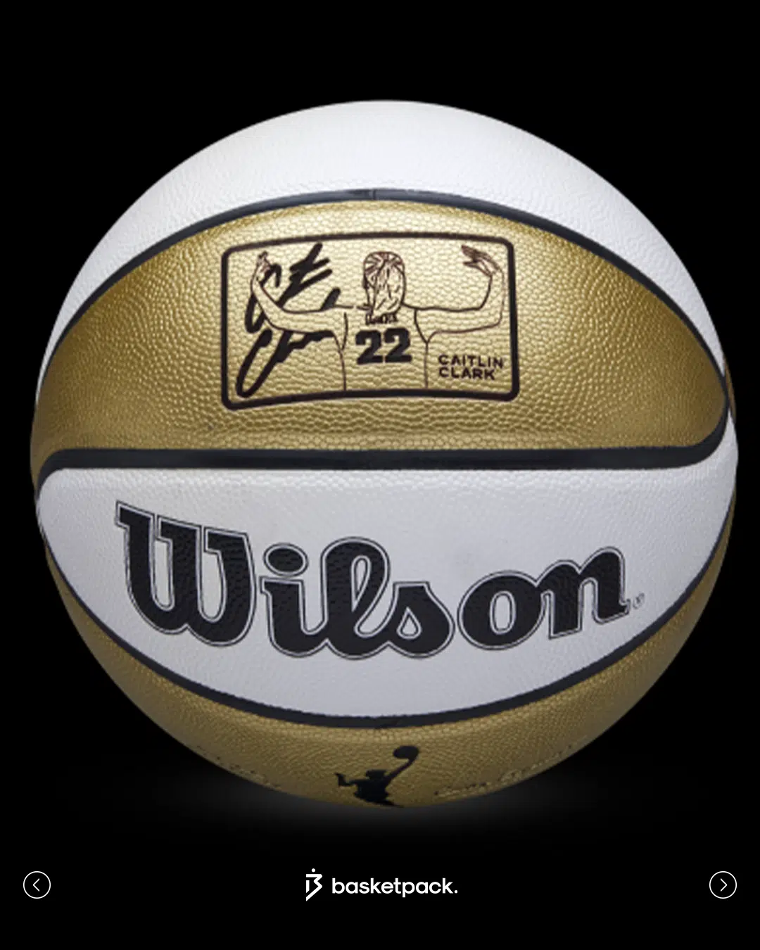 wilson basketball caitlin clark ballon signature