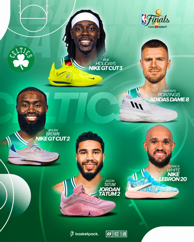 nba finals 2024 les chaussures des boston celtics