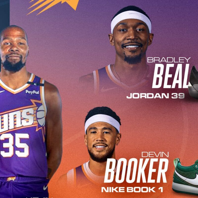 maillots paire chaussures kicks phoenix suns nba 2024 2025