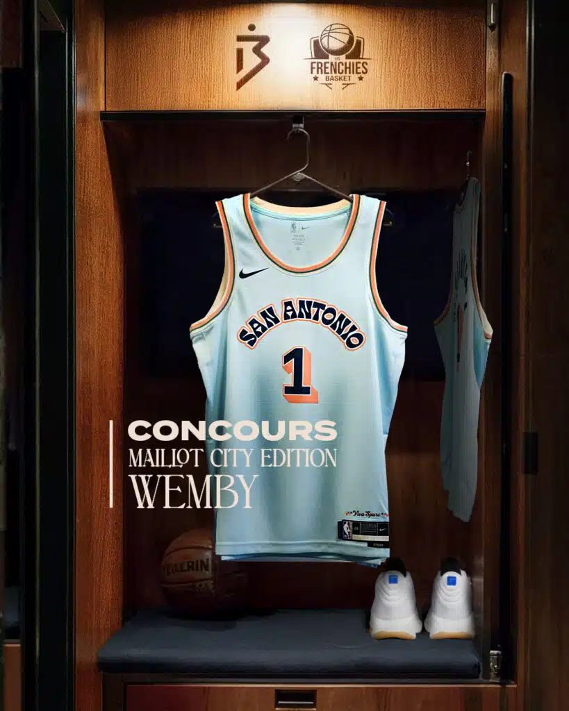 jeu concours noel maillot city edition victor wembanyama wemby