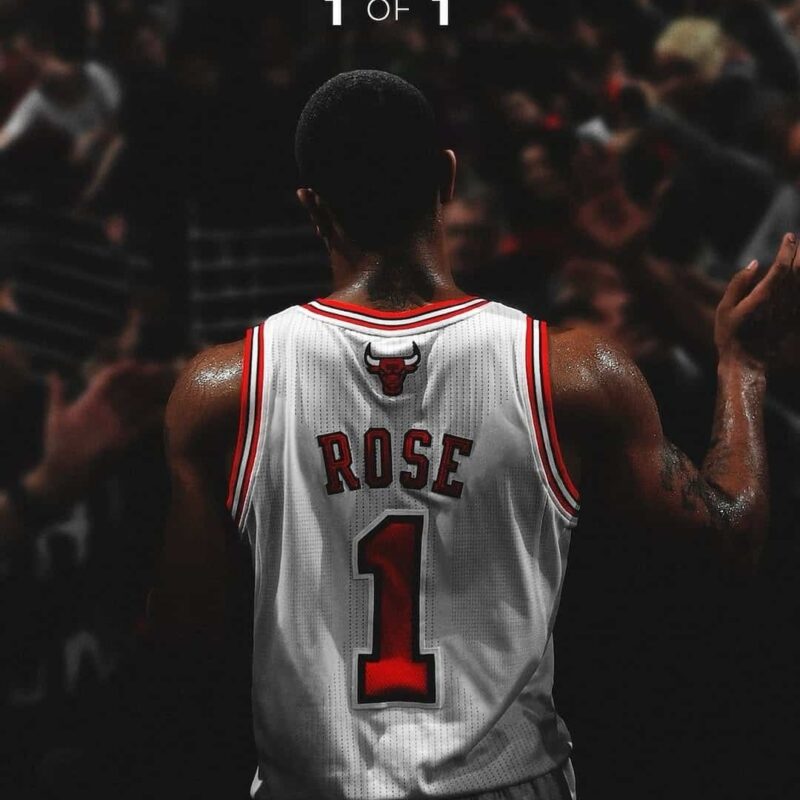 maillot derrick rose retire chicago bulls