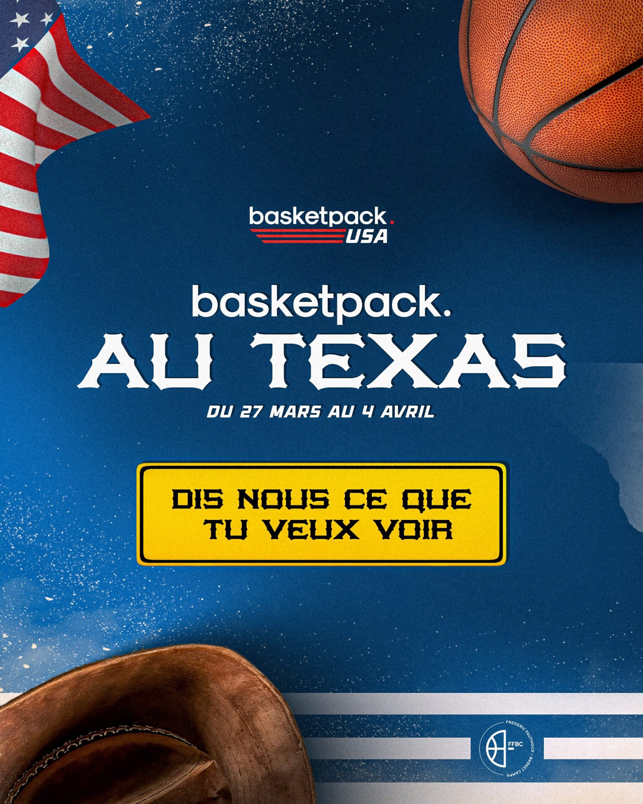 basketpack au Texas avec FFBC