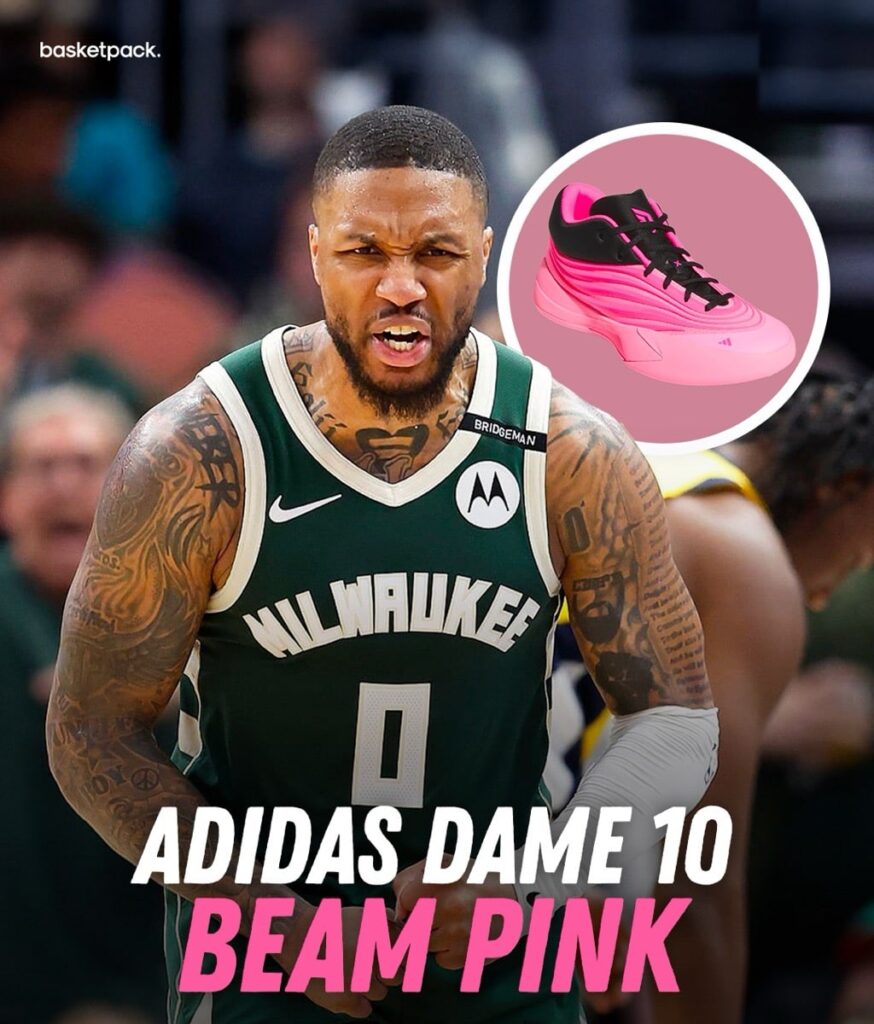 adidas dame 10 beam pink