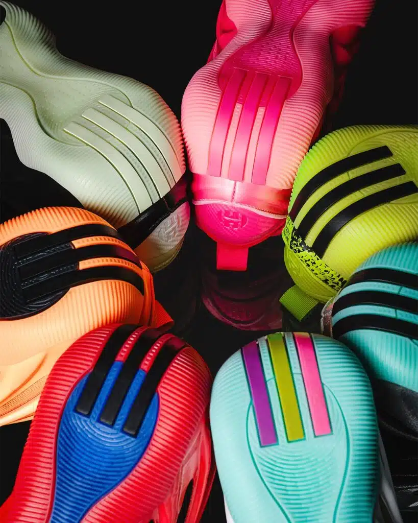 histoire chaussure signature adidas harden vol james harden infographie