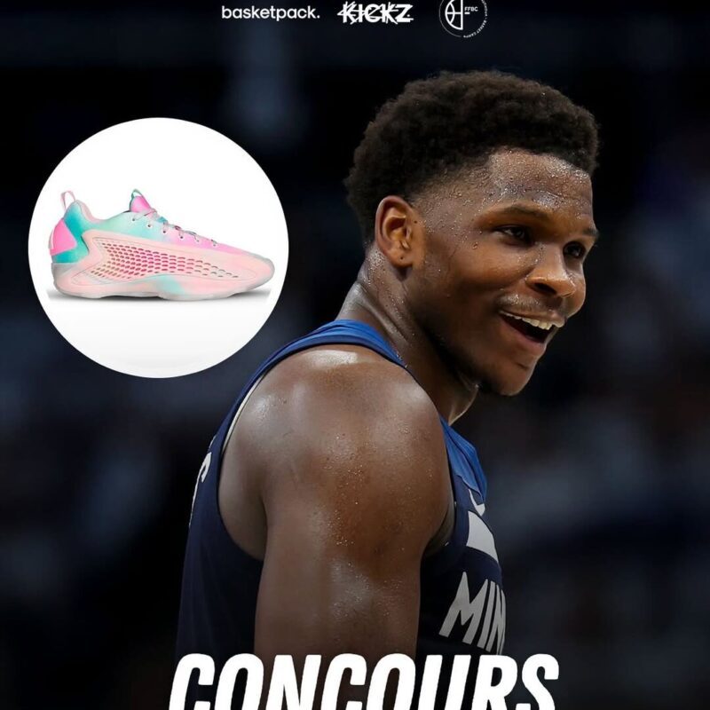 jeu concours finales de conference chaussure anthony edwards adidas ae 1 low 3ssb