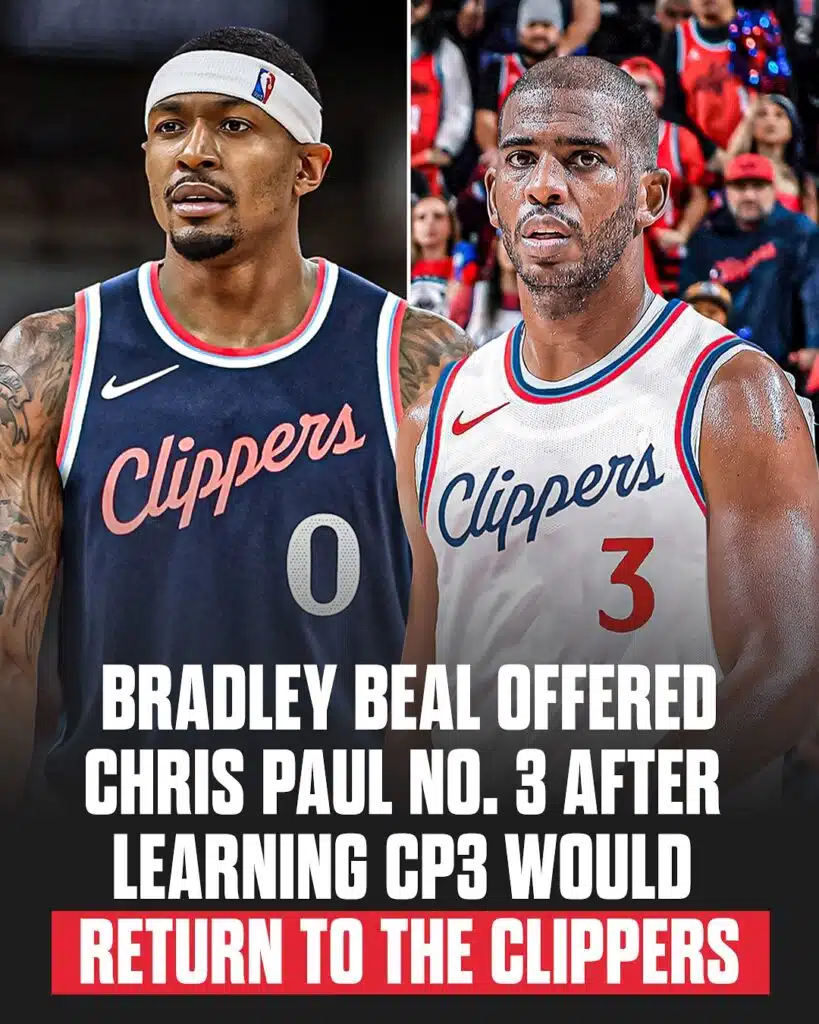 maillot clippers numero 3 beal ou paul cp3