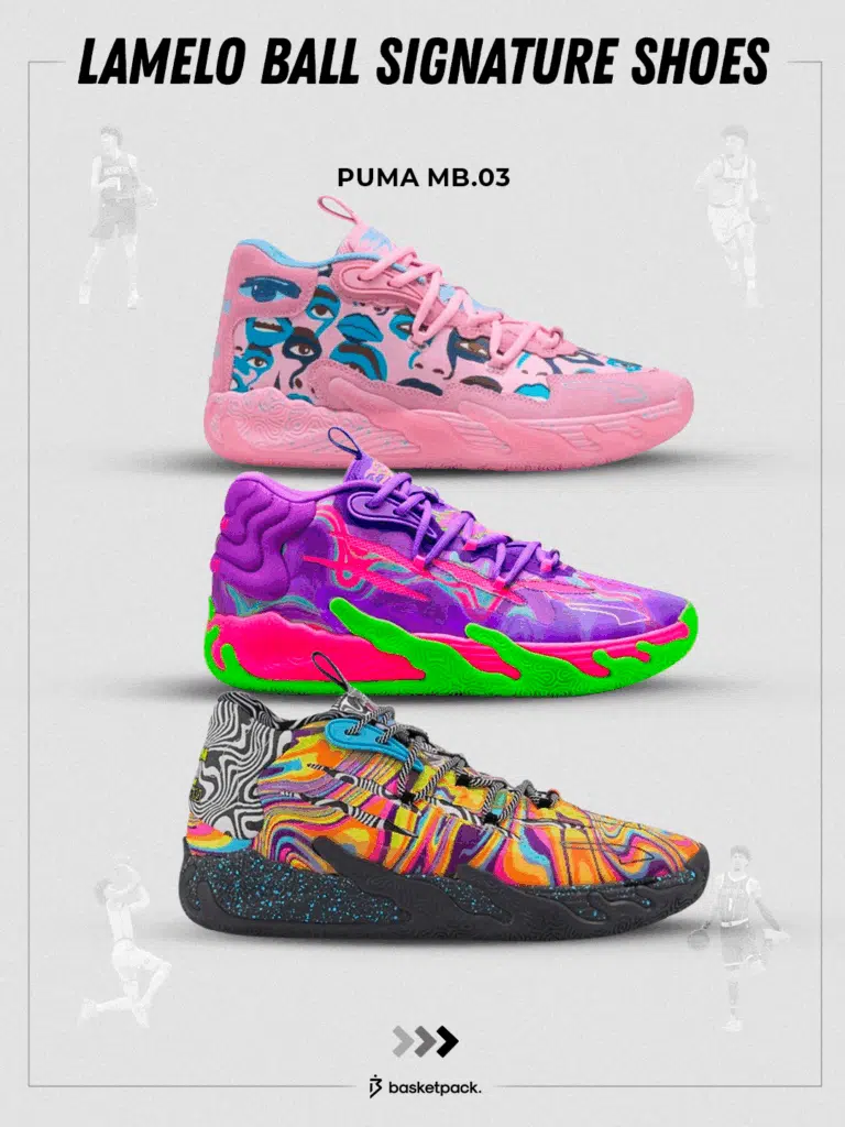 histoire chaussure signautre lamelo ball puma mb 03