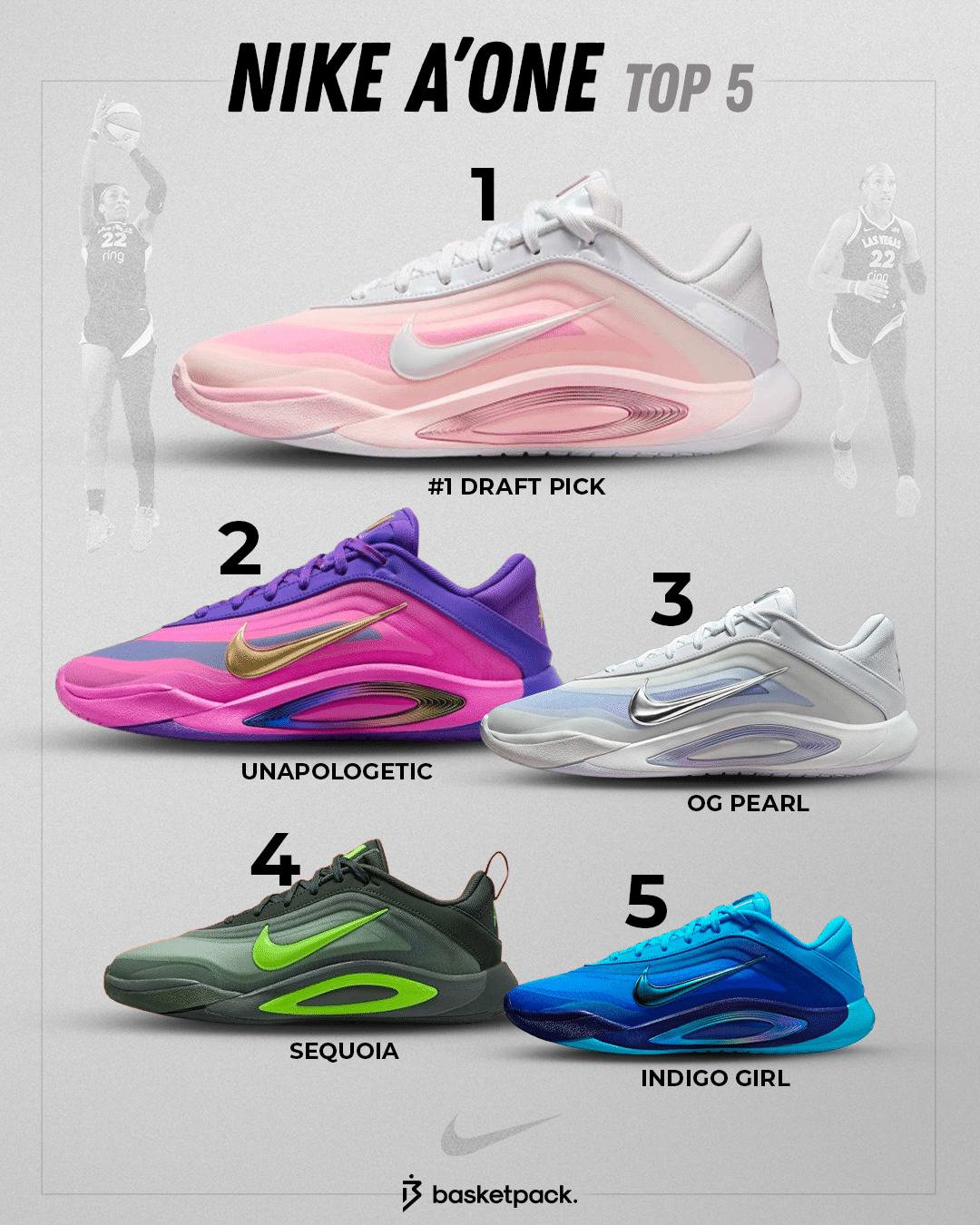 A’JA WILSON(エイジャウィルソン　29cm A'One Top 5 des plus belles Nike A'One de A'ja Wilson !