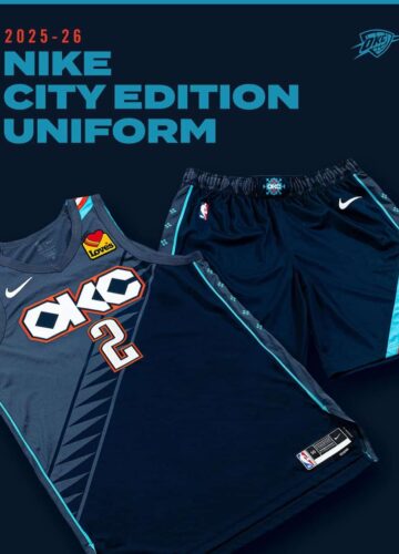 Image de l'article Le maillot City Edition 2025-2026 du Thunder d'OKC officiellement présenté