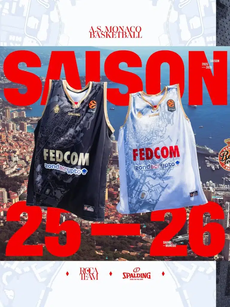 maillot euroleague as monaco basket 2025 2026 roca team