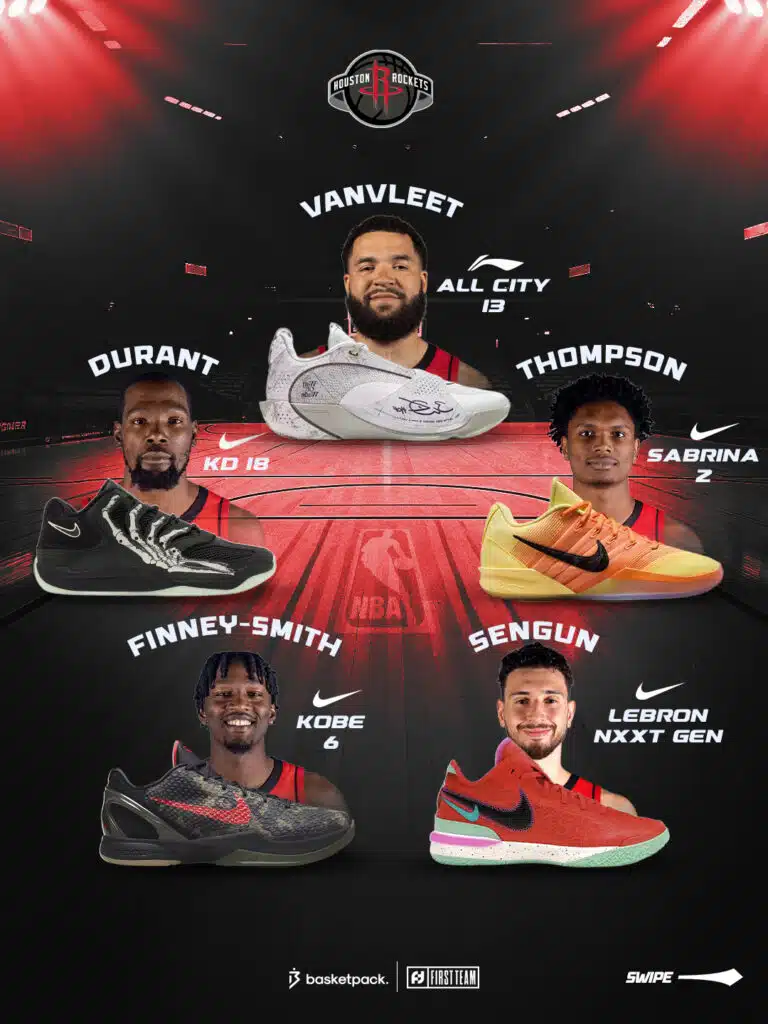 houston rockets 2025 2026 chaussures guide nba
