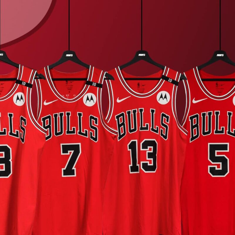 matchwornshirt mws partenariat nba enchere maillot icon bulls 2024 2025