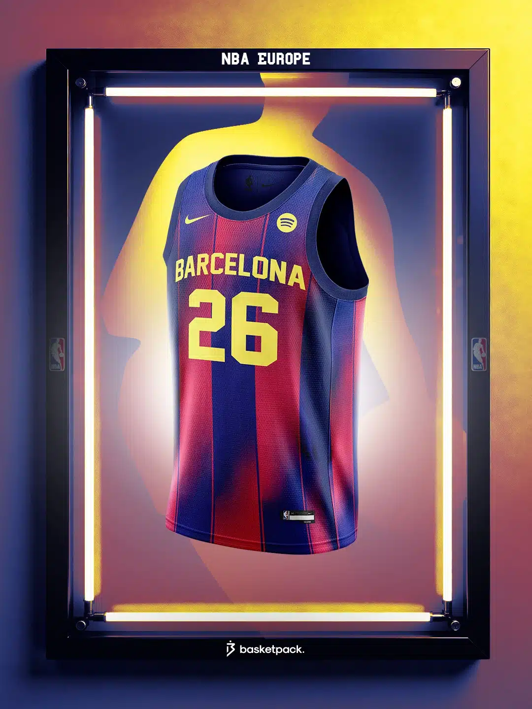 nba europe les maillots