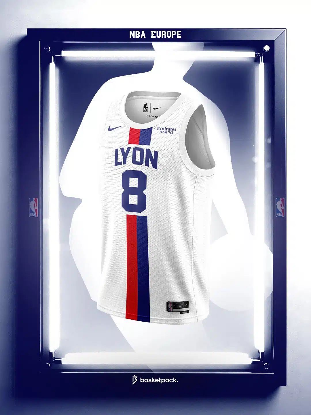 nba europe les maillots