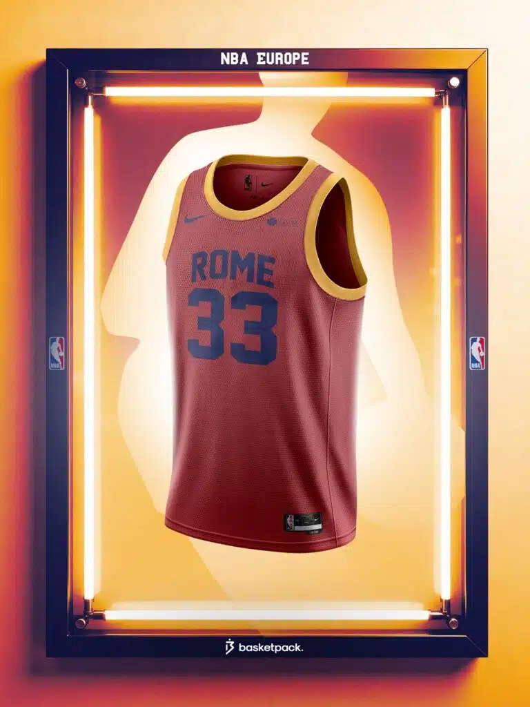 nba europe les maillots