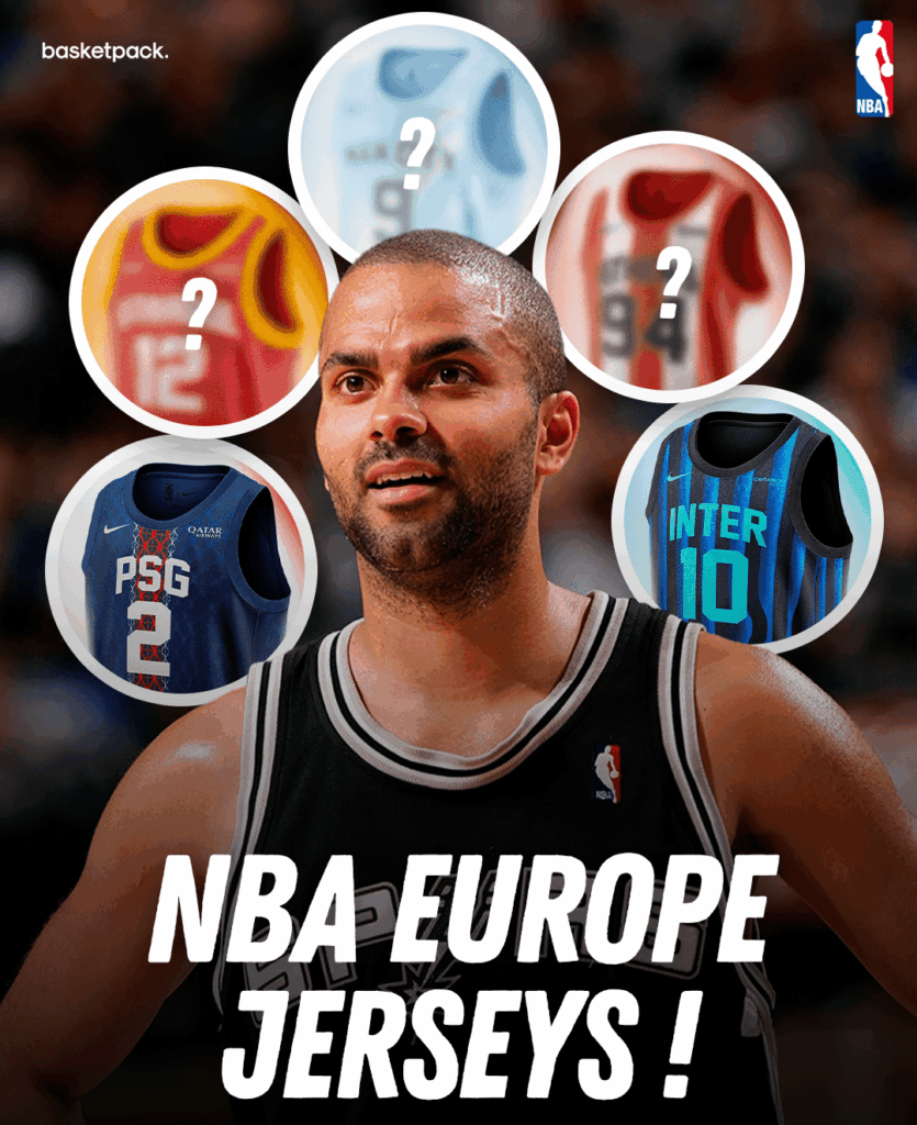 nba europe les maillots