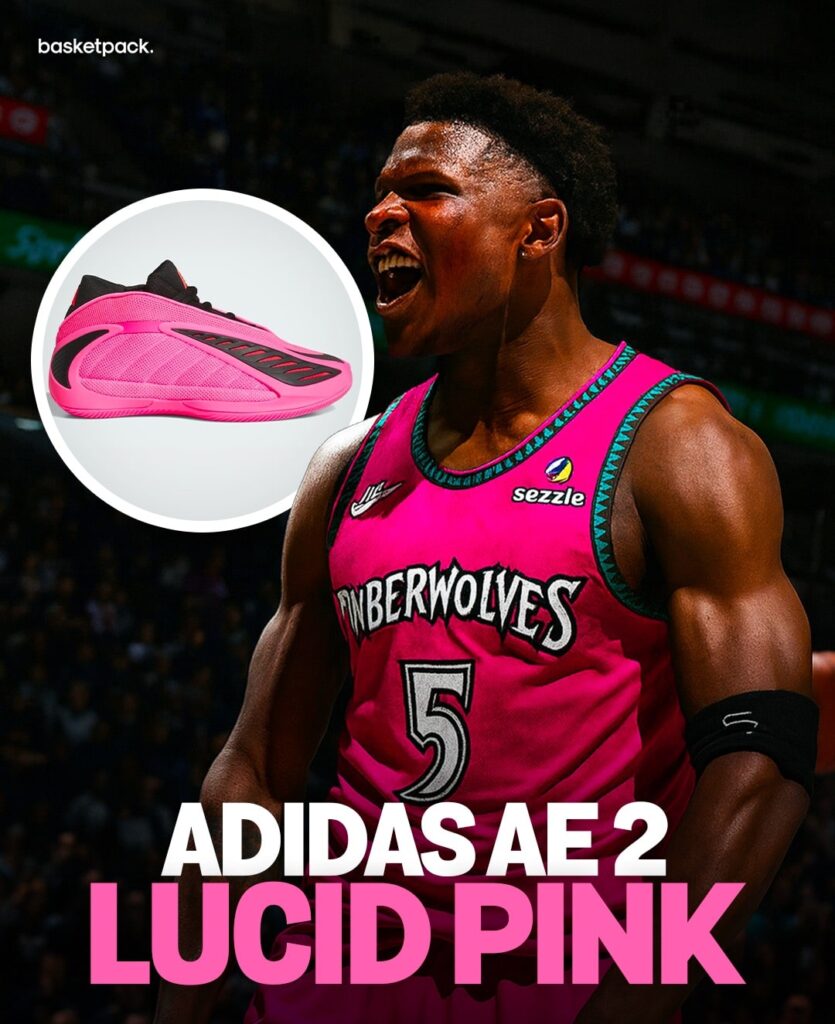 adidas ae 2 lucid pink anthony edwards