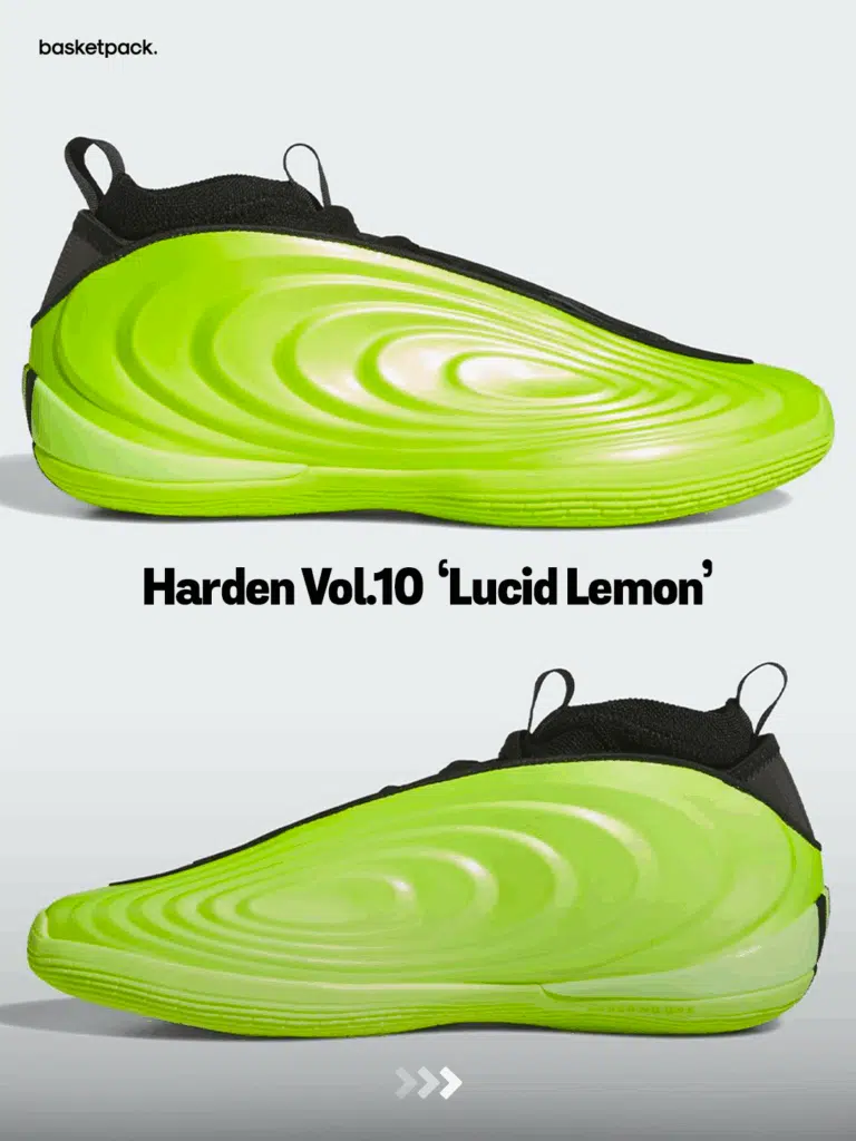 adidas harden vol 10 coloris lucid lemon