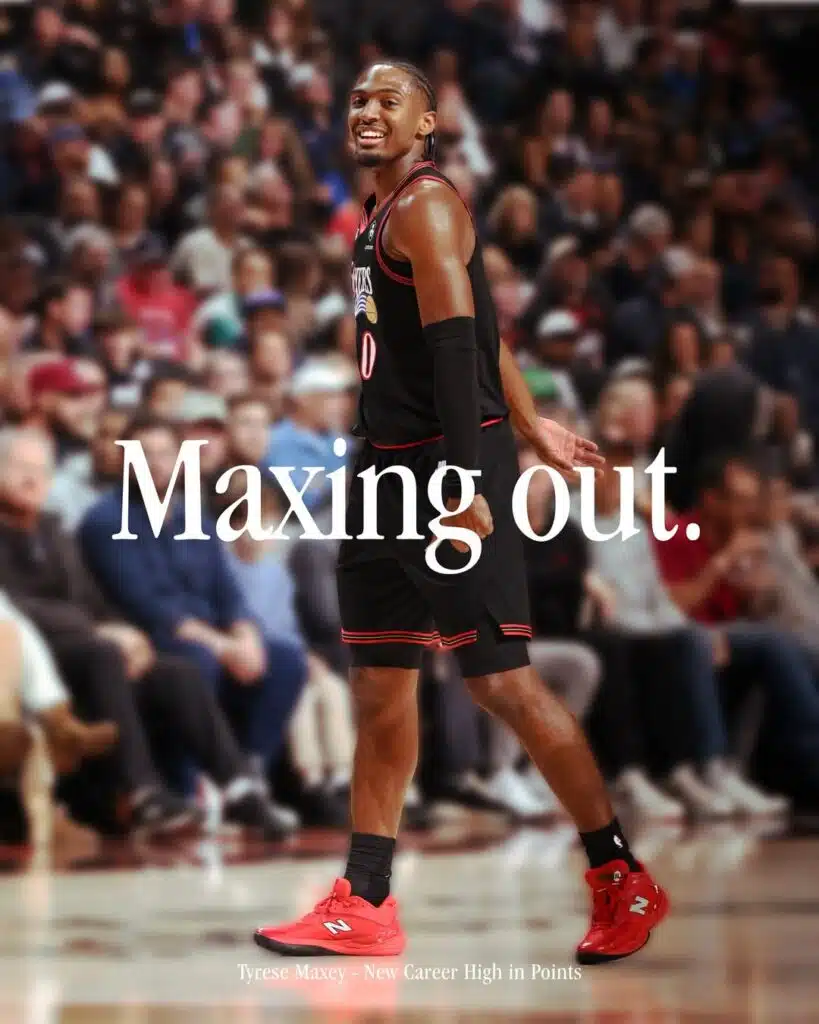 chaussure signature new balance tyrese maxey 2026