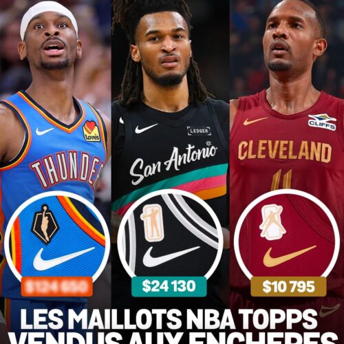 Image de l'article Les maillots NBA à patch TOPPS vendus aux enchères !